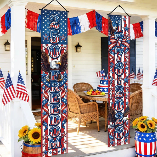 Patriotic Porch Banner Extraordinaire