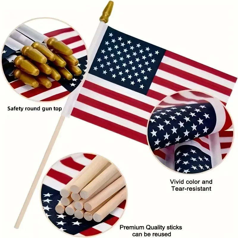 Patriotic Flag Pole Decor